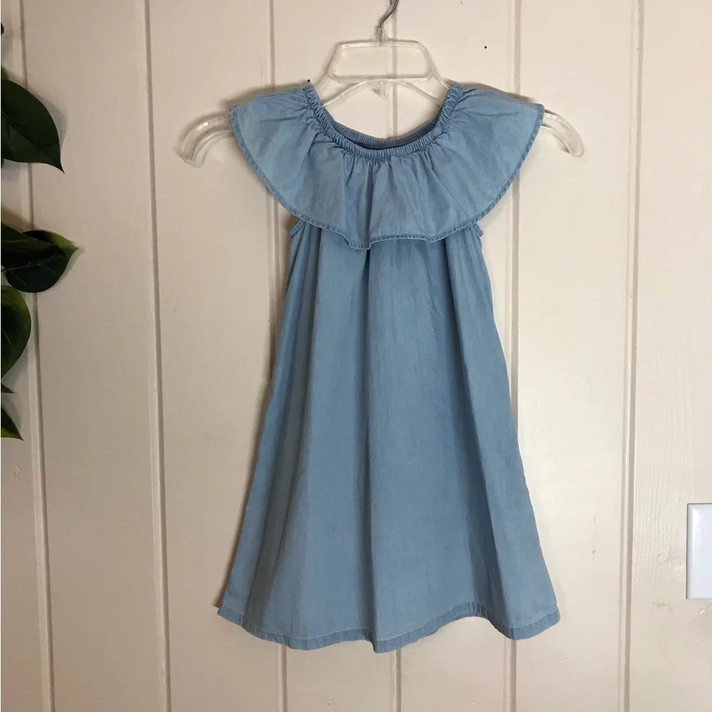 Girls Old Navy Sleeveless Dress Sundress Size 4 / 5 XS Extra Small Blue